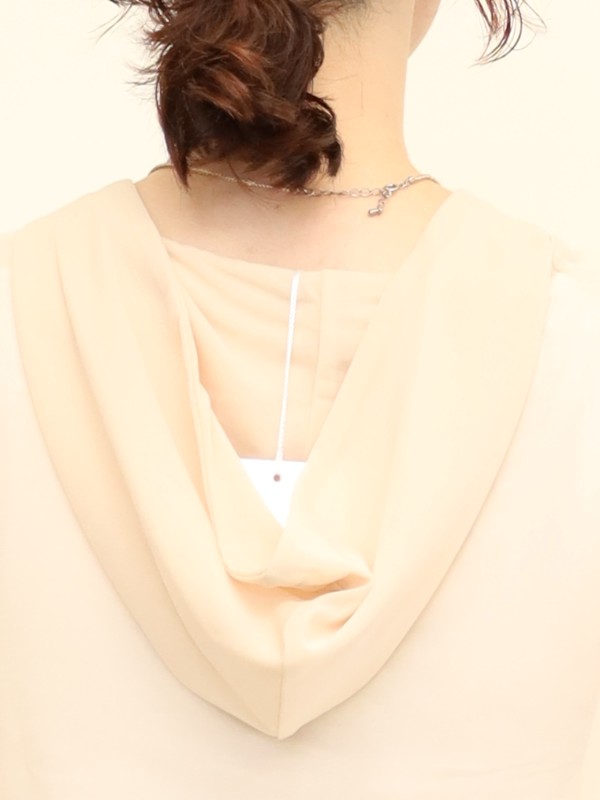 【CHIGNON】フロストシアー長袖フーディー 