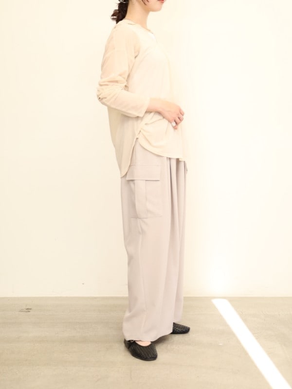 【CHIGNON】フロストシアー長袖フーディー 