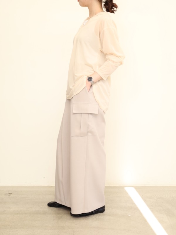 【CHIGNON】フロストシアー長袖フーディー 