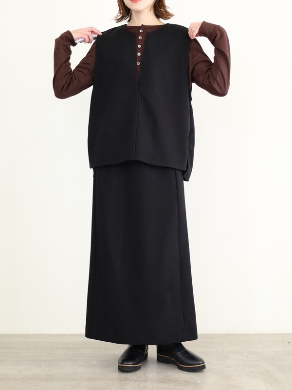 【LeMelange】ストレッチジャージーベスト