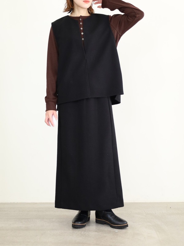 【LeMelange】ストレッチジャージーベスト