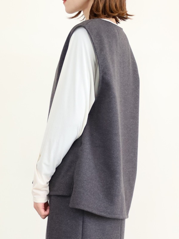 【LeMelange】ストレッチジャージーベスト