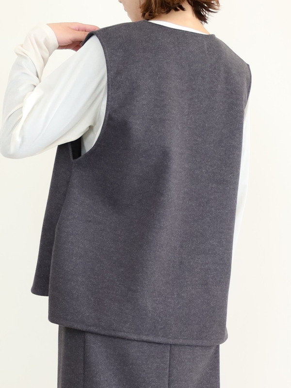 【LeMelange】ストレッチジャージーベスト