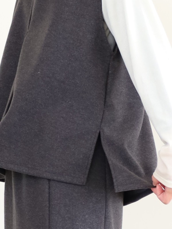 【LeMelange】ストレッチジャージーベスト