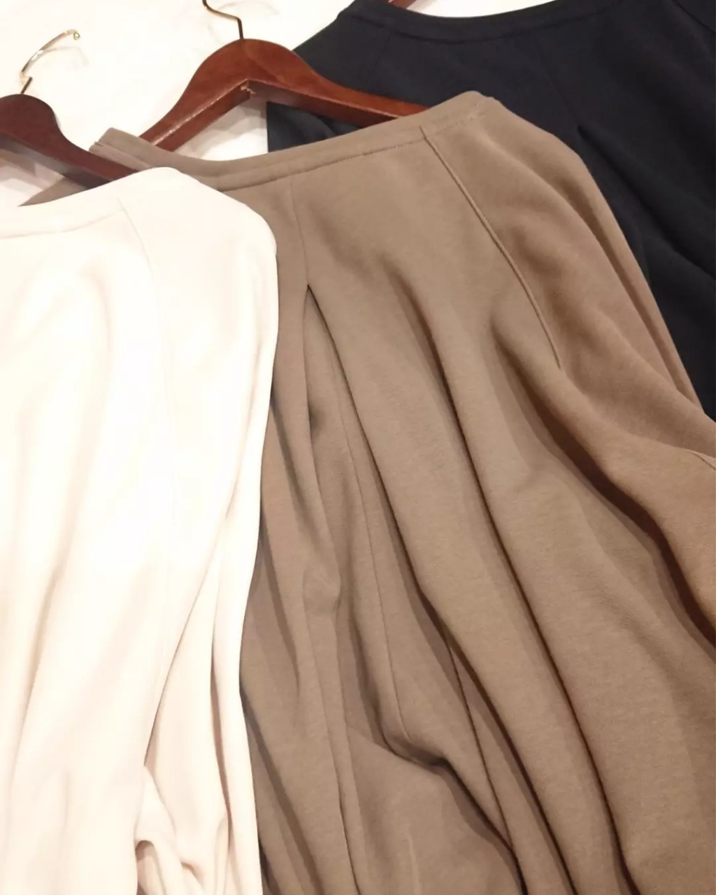 【MICA &DEAL】 ロング丈ダンボールニットワンピ