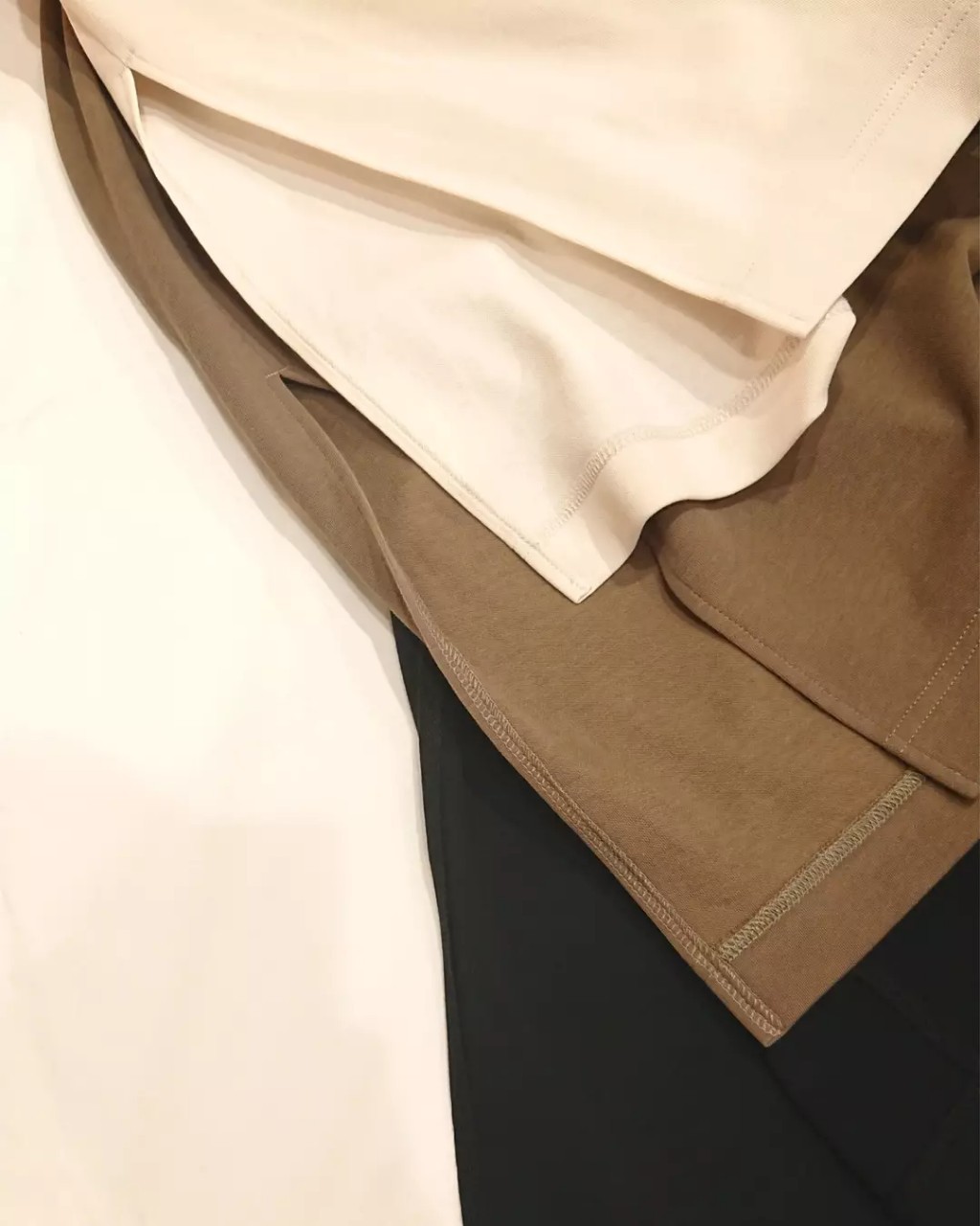 【MICA &DEAL】 ロング丈ダンボールニットワンピ