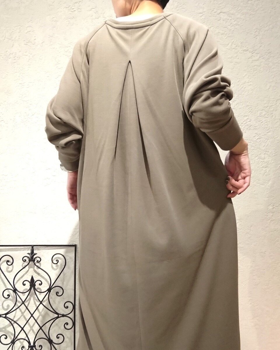 【MICA &DEAL】 ロング丈ダンボールニットワンピ