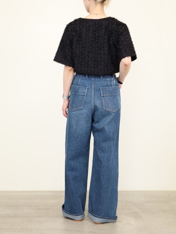 【Espeyrac】ふさふさ半袖トップス
