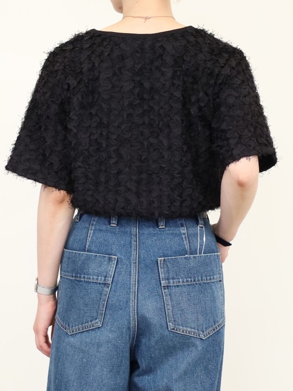 【Espeyrac】ふさふさ半袖トップス