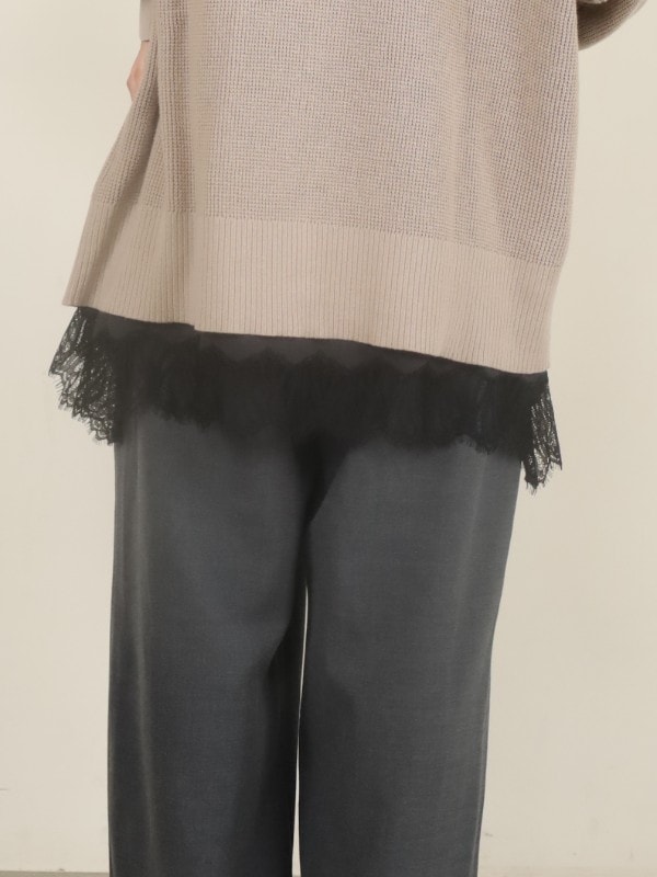 【CHIGNON】ヘムレースサテンタンク