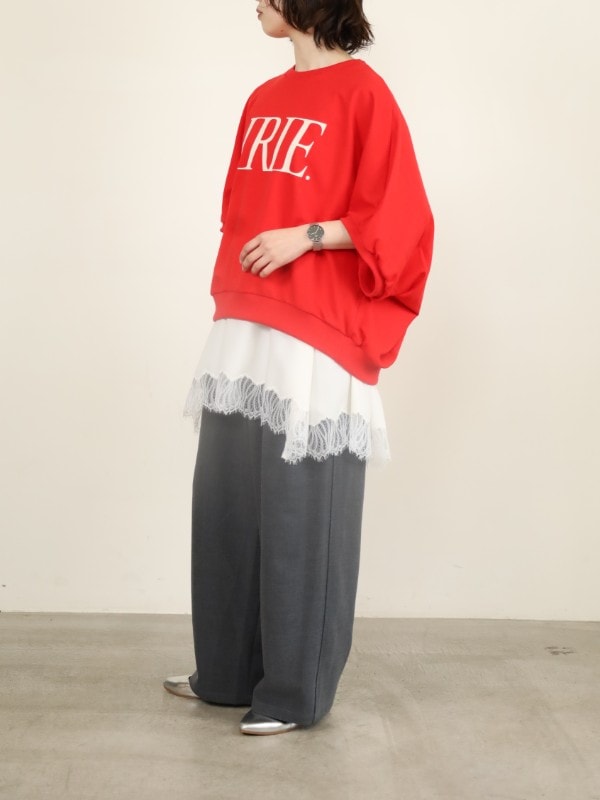 【CHIGNON】ヘムレースサテンタンク