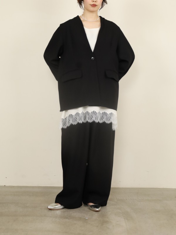 【CHIGNON】ヘムレースサテンタンク