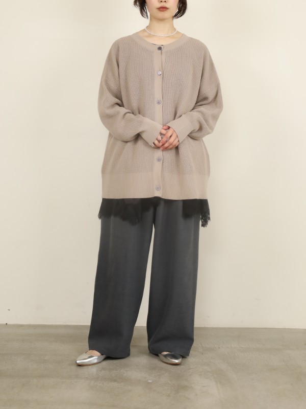 【CHIGNON】ヘムレースサテンタンク