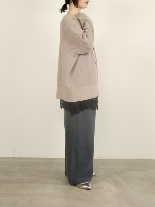 【CHIGNON】ヘムレースサテンタンク