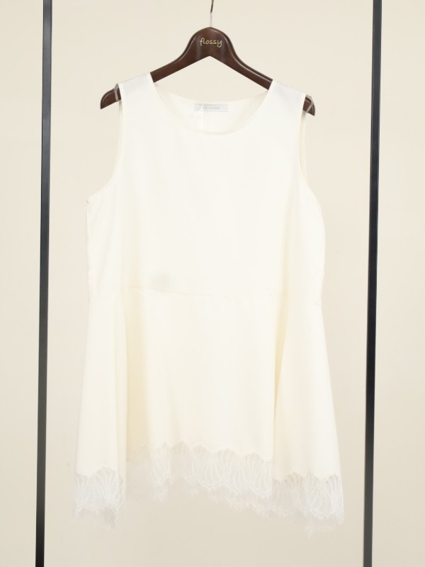 【CHIGNON】ヘムレースサテンタンク