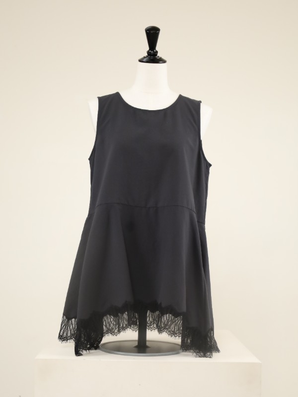 【CHIGNON】ヘムレースサテンタンク