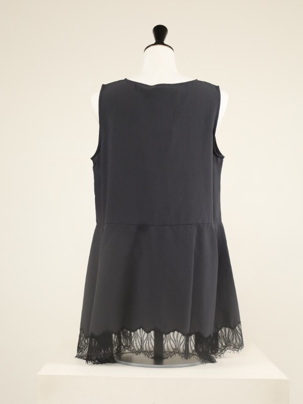 【CHIGNON】ヘムレースサテンタンク