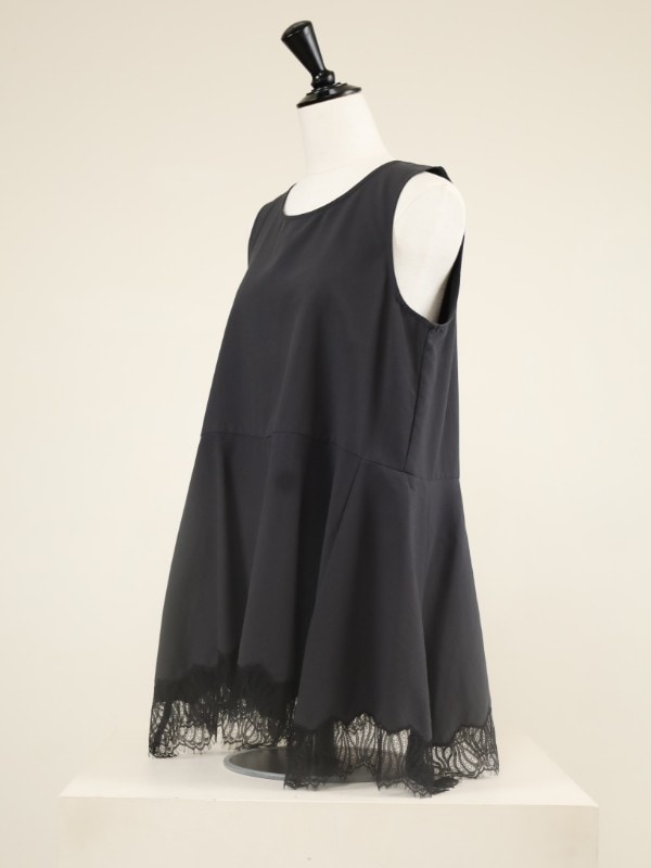 【CHIGNON】ヘムレースサテンタンク