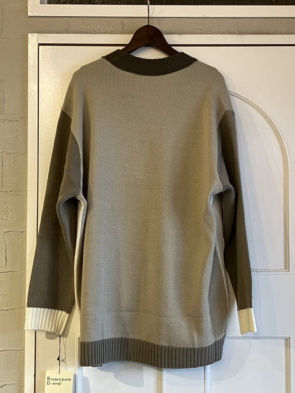 【Rinascente Donna】配色ニットカーデ