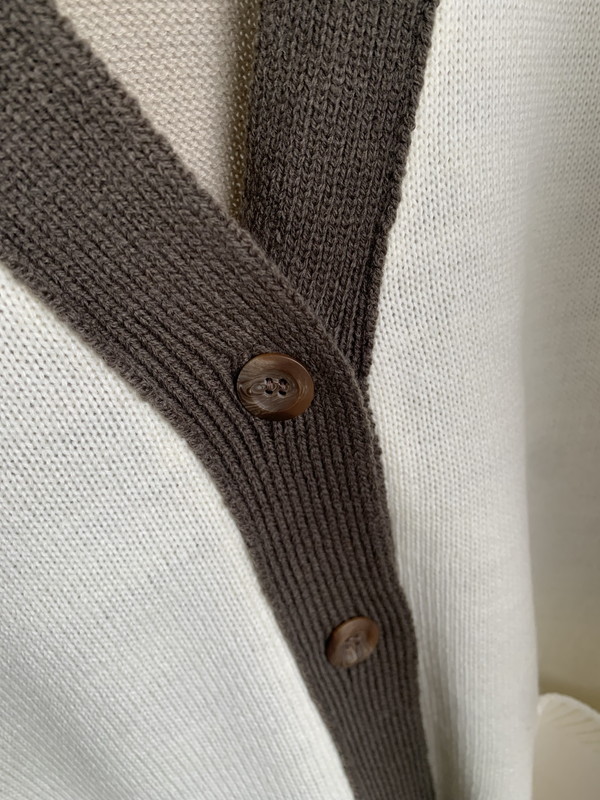 【Rinascente Donna】配色ニットカーデ