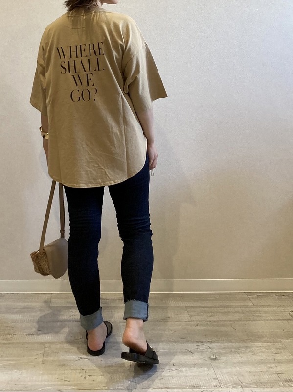 【lemelange】 バックロゴゆったりTシャツ 6241001