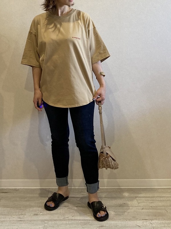 【lemelange】 バックロゴゆったりTシャツ 6241001