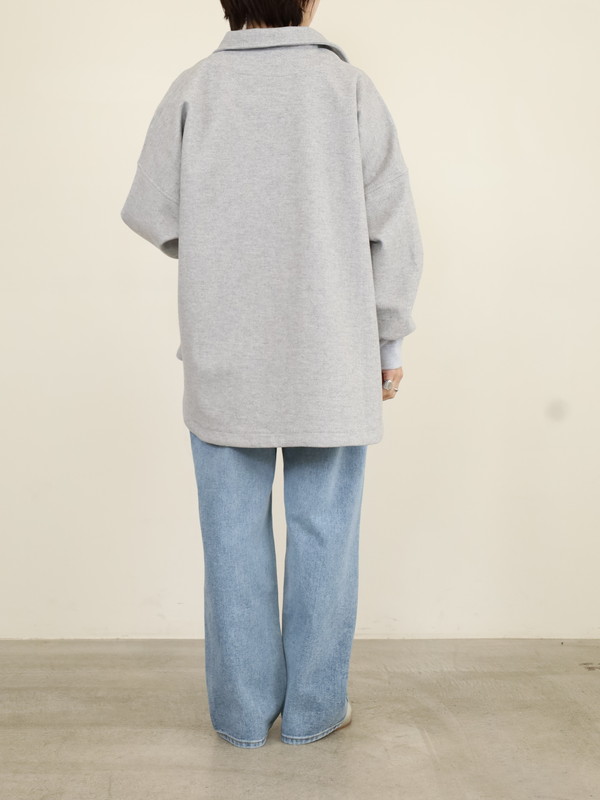 【siro de la bonte】ライトメルトンワイドシャツジャケット