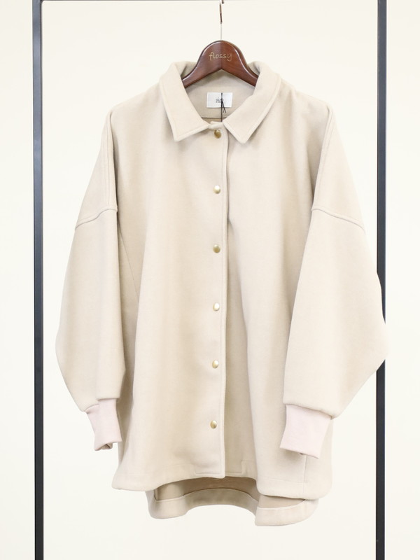 【siro de la bonte】ライトメルトンワイドシャツジャケット