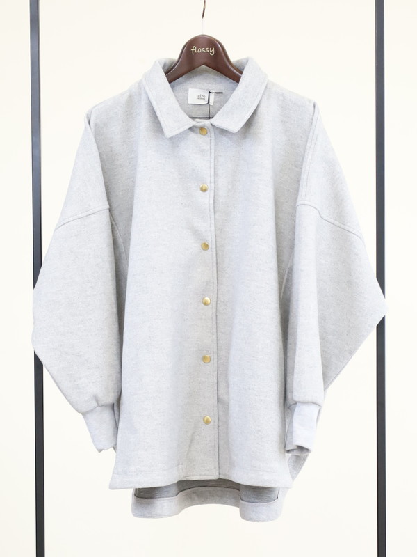 【siro de la bonte】ライトメルトンワイドシャツジャケット