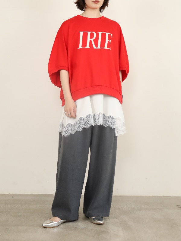 【siro de la bonte】ストレッチツイルタックイージーパンツ