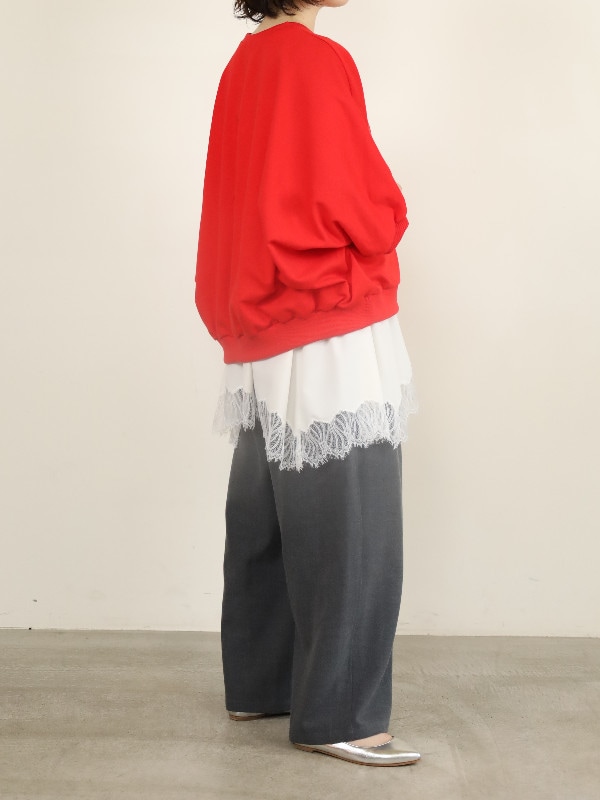 【siro de la bonte】ストレッチツイルタックイージーパンツ