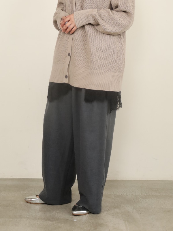 【siro de la bonte】ストレッチツイルタックイージーパンツ