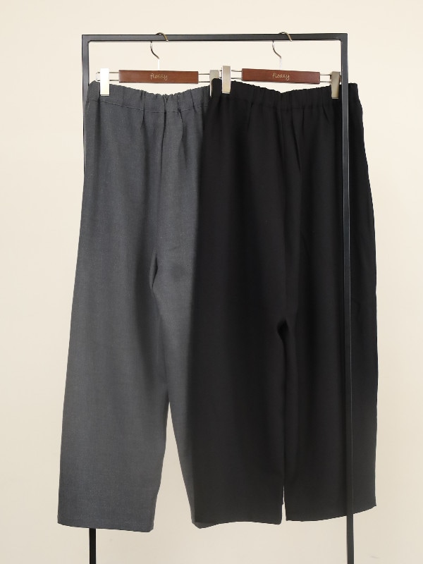 【siro de la bonte】ストレッチツイルタックイージーパンツ