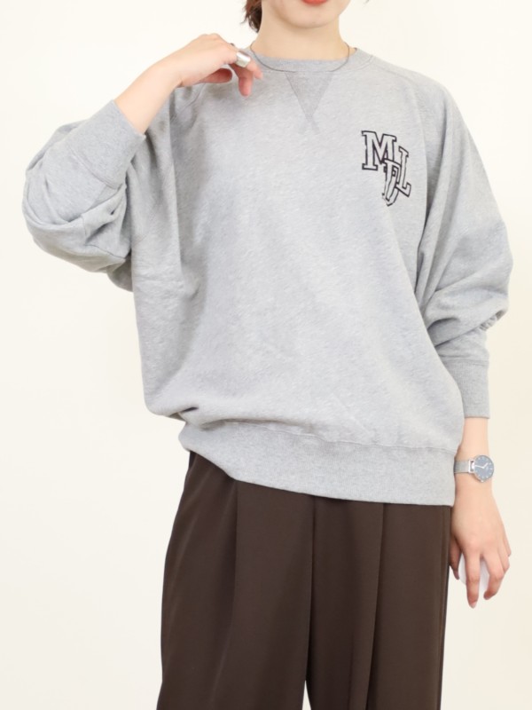 【MICA&DEAL】フロッキープリントスウェット