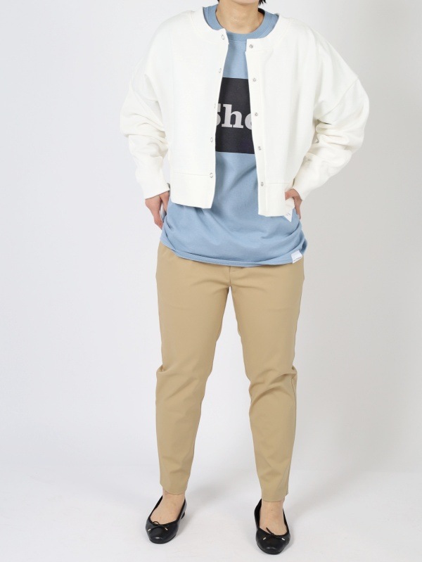 【mjuka】リングドット開き2WAYカーディガン