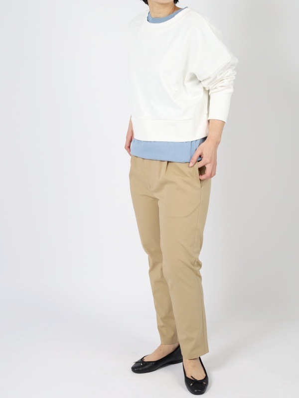 【mjuka】リングドット開き2WAYカーディガン