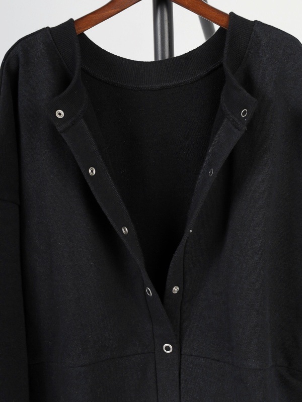 【mjuka】リングドット開き2WAYカーディガン