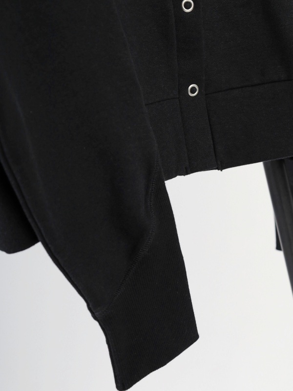 【mjuka】リングドット開き2WAYカーディガン