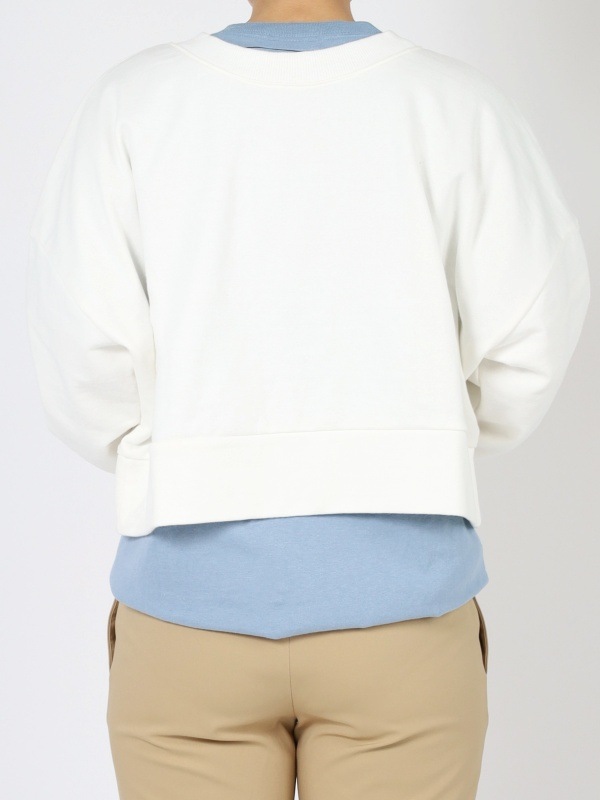 【mjuka】リングドット開き2WAYカーディガン