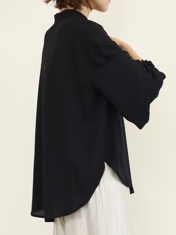 【trois】ジョーゼットバルーン袖ブラウス