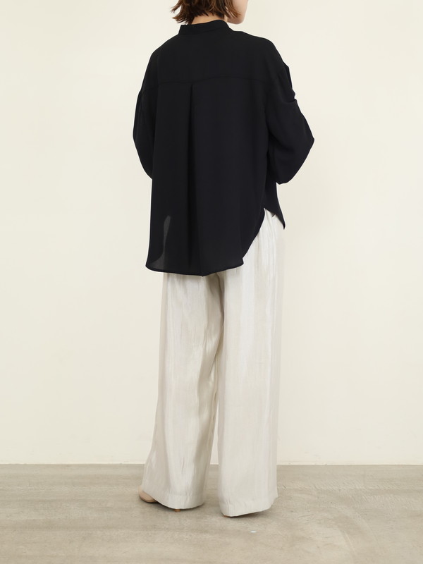 【trois】ジョーゼットバルーン袖ブラウス