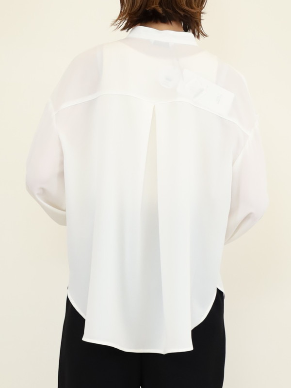 【trois】ジョーゼットバルーン袖ブラウス