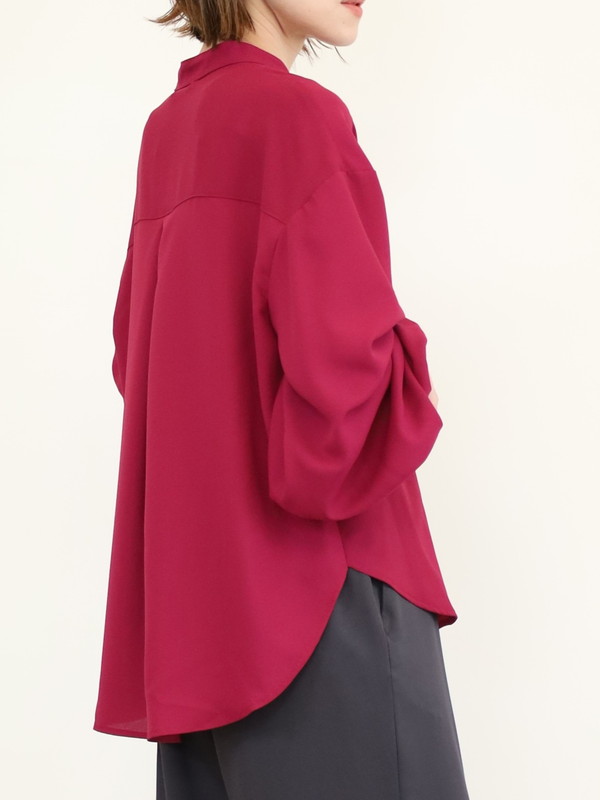 【trois】ジョーゼットバルーン袖ブラウス