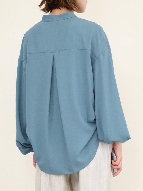 【trois】ジョーゼットバルーン袖ブラウス