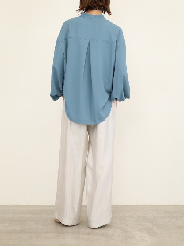 【trois】ジョーゼットバルーン袖ブラウス