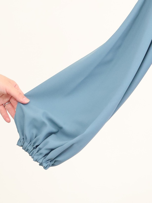 【trois】ジョーゼットバルーン袖ブラウス