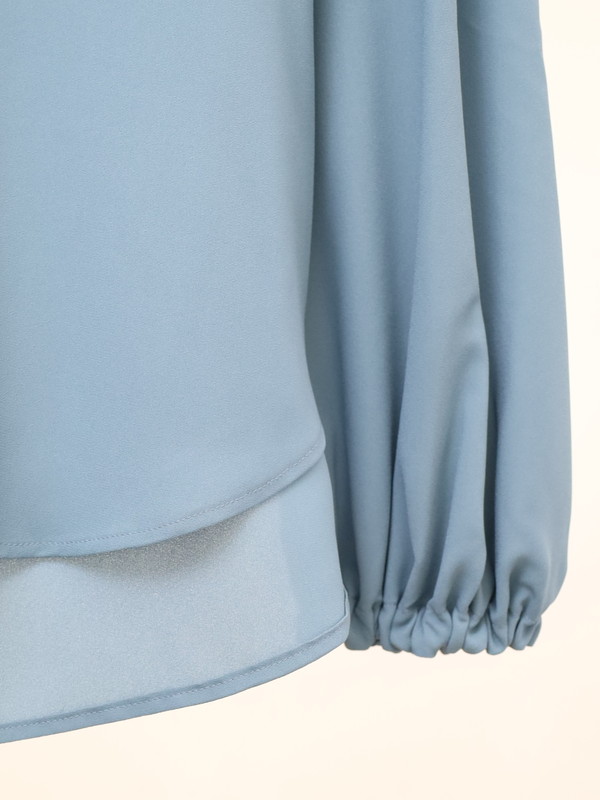 【trois】ジョーゼットバルーン袖ブラウス