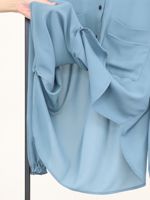 【trois】ジョーゼットバルーン袖ブラウス