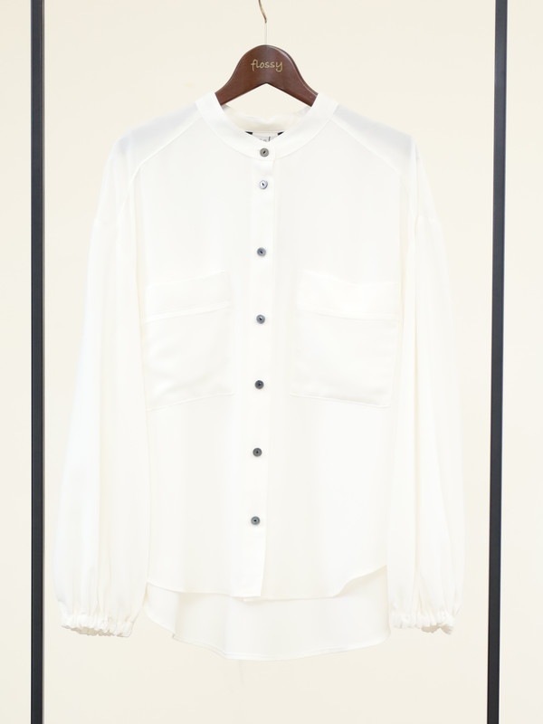 【trois】ジョーゼットバルーン袖ブラウス