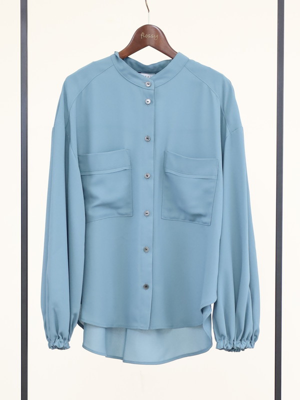 【trois】ジョーゼットバルーン袖ブラウス